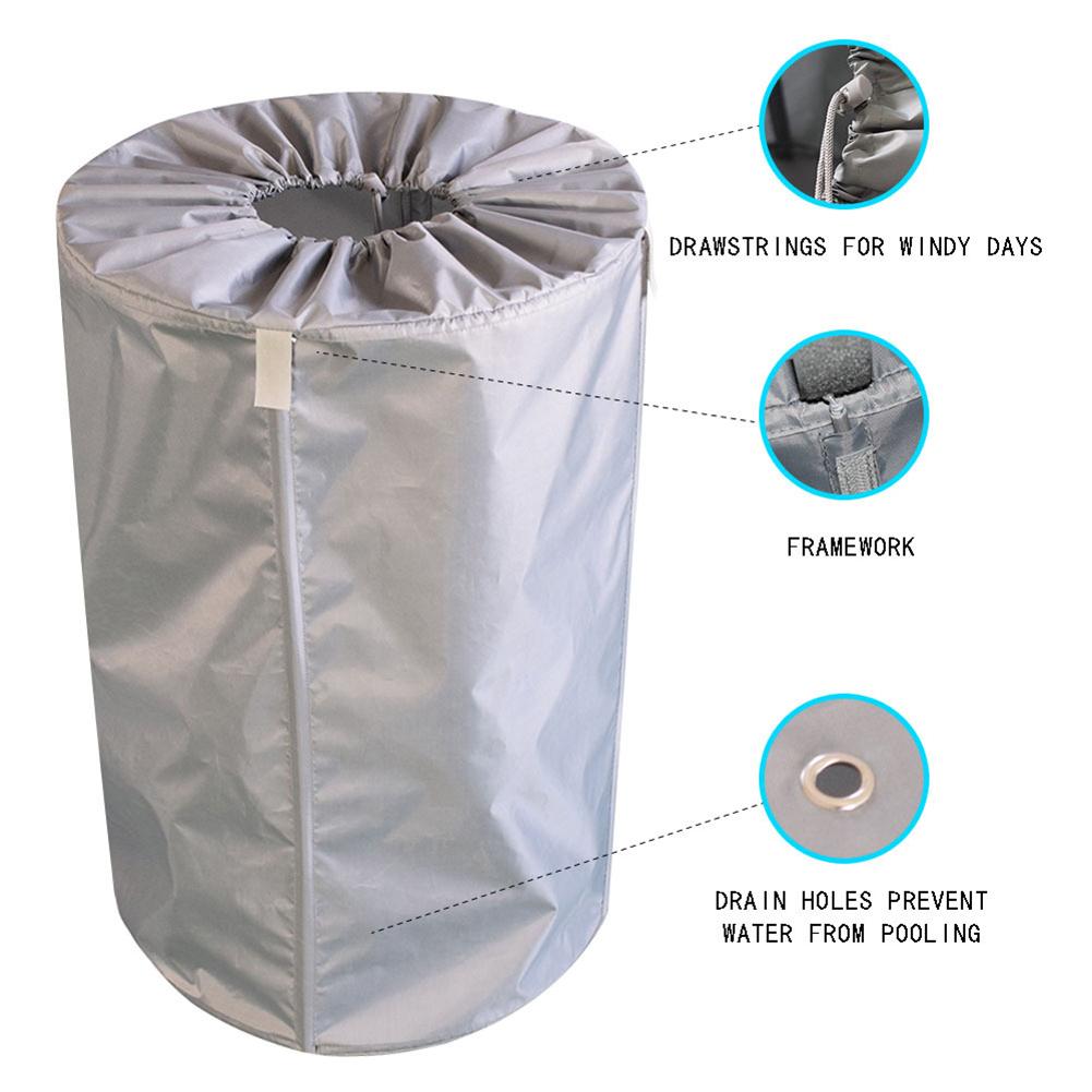 30L Garden Waste Bags Waterproof PE Coating Heavy Duty Clothing Bag Reusable Collapsible Yard Garage Waste Container/Leaves Bin