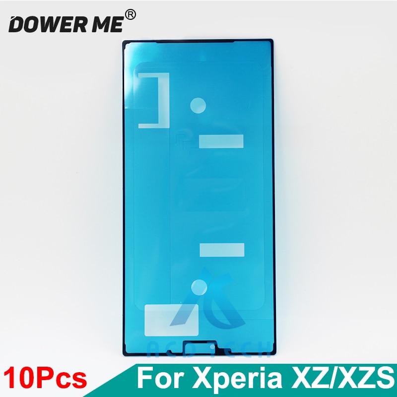 Dower Me 10Pcs LCD Screen Display Impermeabile Adesivo Telaio Anteriore Autoadesivo Della Colla Per SONY Xperia XZ F8332 F8331 XZs g8231 G8232