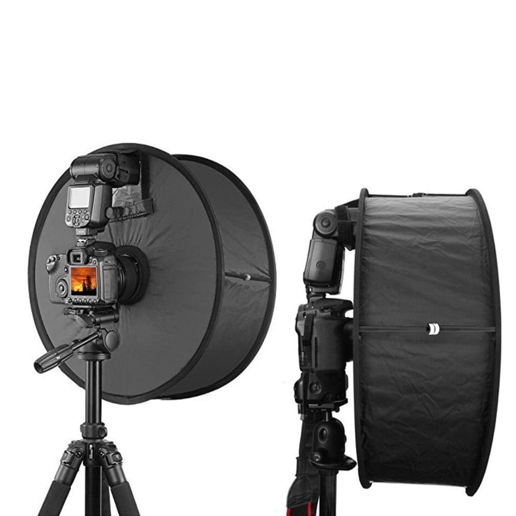 45cm 18 \ "fácil-dobrar anel speedlite flash softbox difusor refletor para canon nikon godox macro tiro retrato fotografia acehe