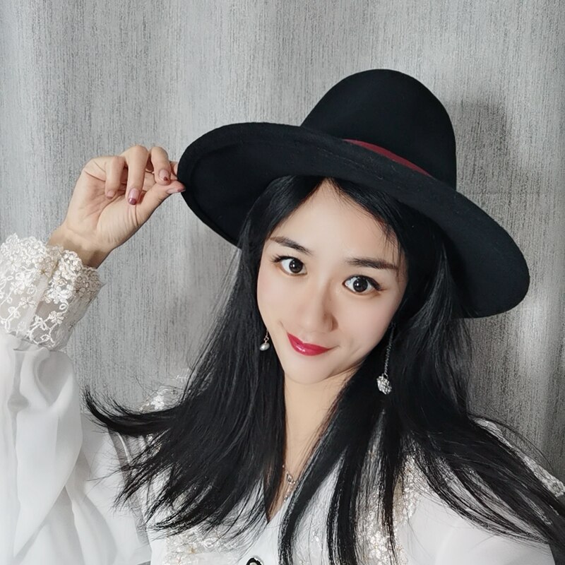 British jazz cap wool Ms qiu dong aristocratic small wind restoring ancient ways suction hat party hats fedoras panama