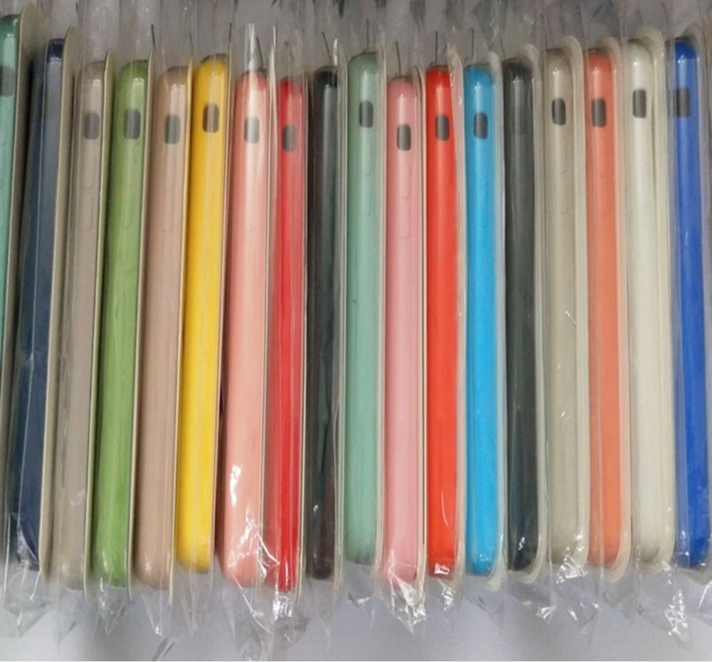 25Pcs/lot Silicone Case for iphone 11 12 pro max 6 6s 7 8 plus iX XS XR XS MAX SE Phone Cover case with Packaging: for i6 6s