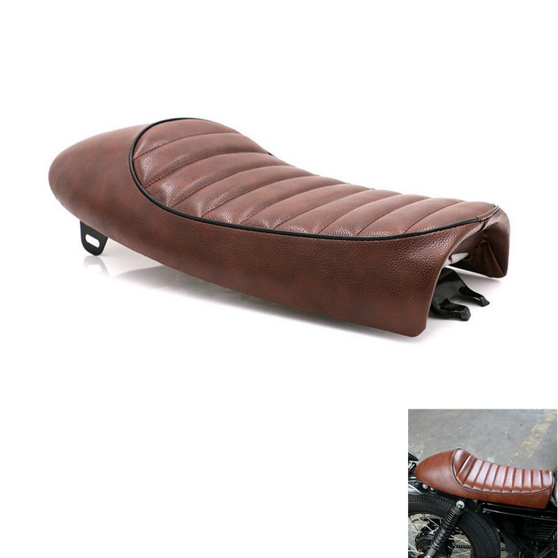 Vintage Hump Saddle Cafe Racer Seat Motorcycle For Honda CB125S CB200 CB350 CB400 Kawasaki Z750 Suzuki T250 Yamaha RD125 250