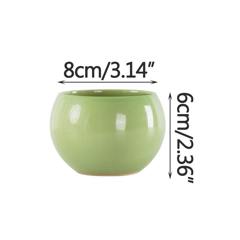 Koreańskie Macarons świeże ceramiczne sukulenty garnki zielone rośliny z otworami małe doniczkowe rośliny kreatywne kryty dekoracja biurka