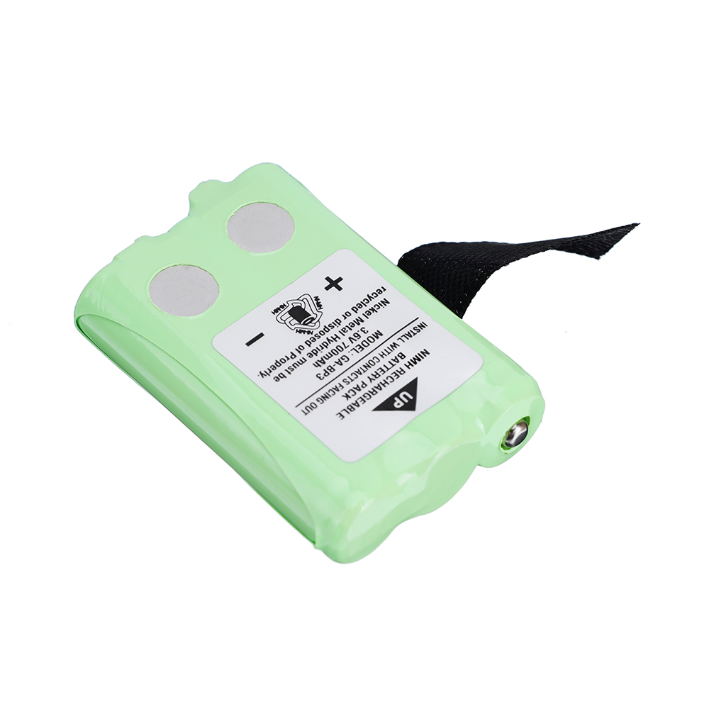 2pcs 3.6V 700mAh GA-BP3 Batteries for Cobra PR145/150 /155G Walkie-Talkie 2-Way Radios Ni-MH Regarable Batteries