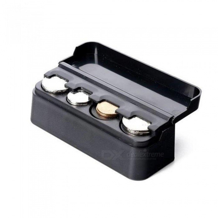 Mini Coin Case Plastic Coin Storage Box 11.5 X 4 X 3.5 Cm: Default Title