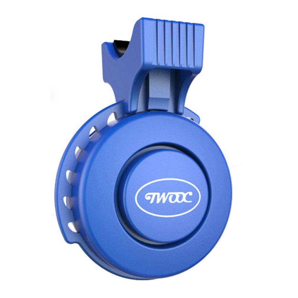 Twooc T-002 Elektrische Fiets Hoorn 110-120 Db Waterdichte 4 Geluid Modi Usb Opladen Elektronische Fietsbel Elektrische Claxon: Blue