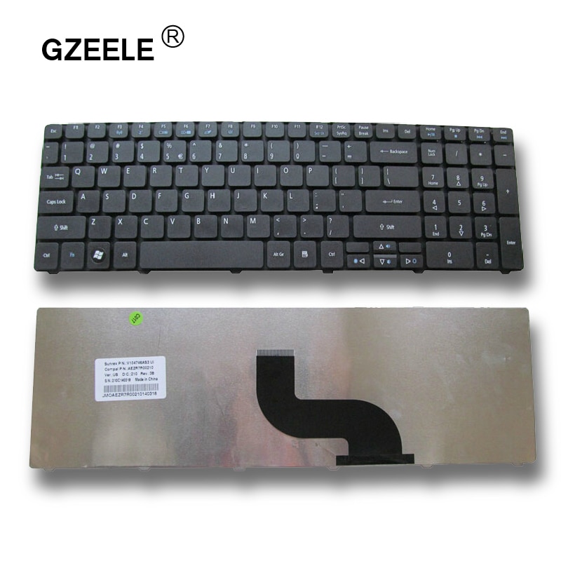 GZEELE English Laptop Keyboard for Packard Bell MS2290 TM81 TK37 TK81 TK83 TK85 TX86 TK87 TM05 US
