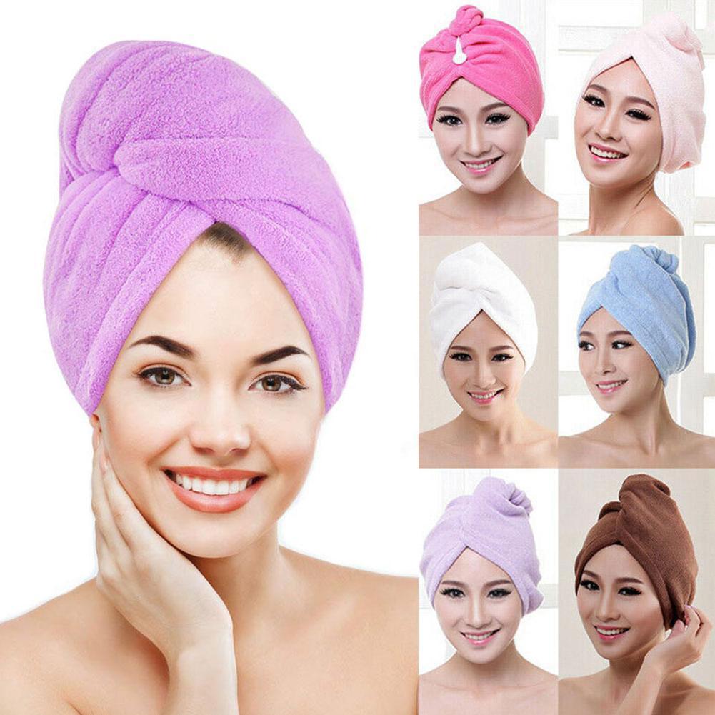 Quick-drying Cap Coral Fleece Microfiber Dry Hair Towel Absorbent Shower Cap Bathroom Special