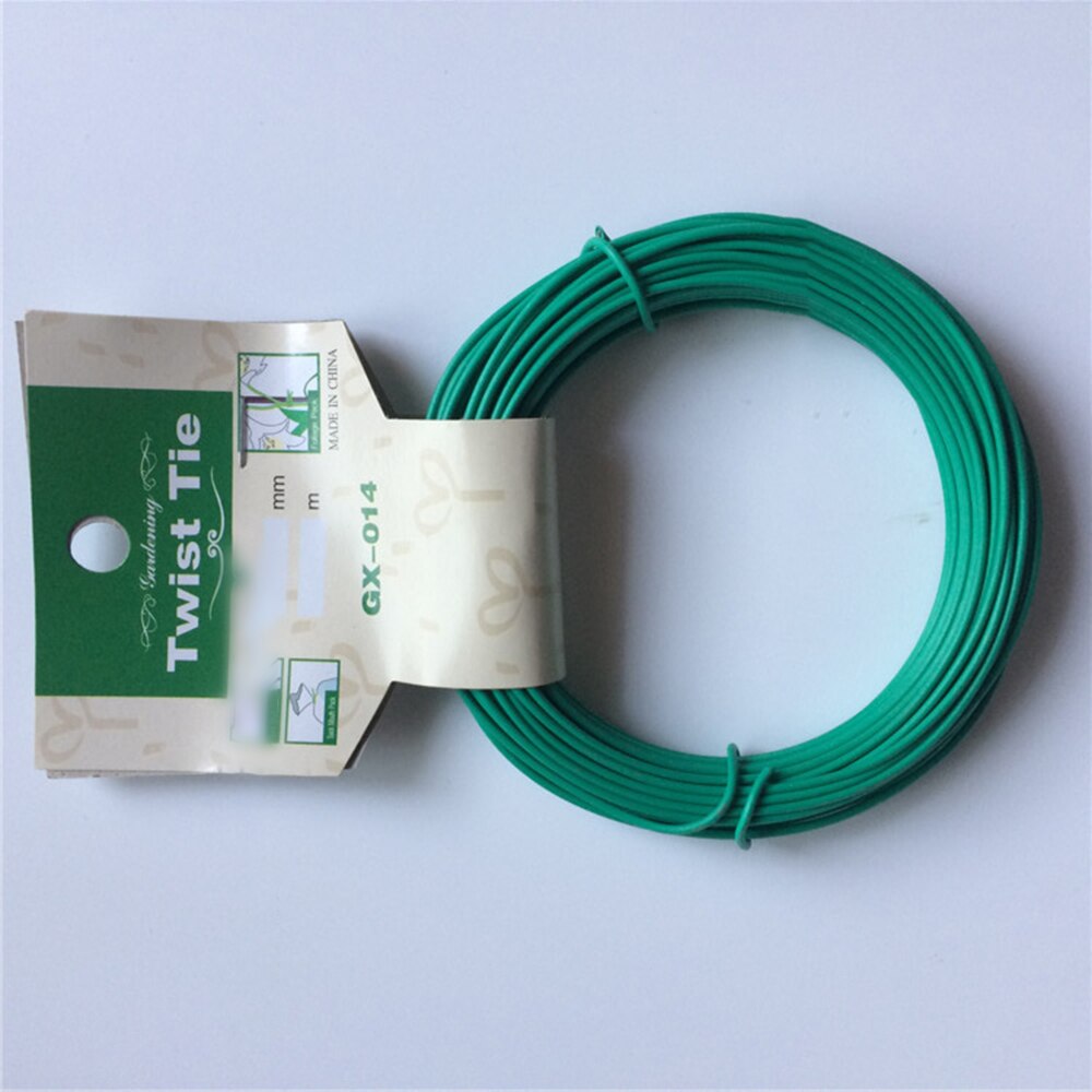 Flerbruks hagetråd grønne planter hagearbeid gjerde bindeline 1.8mm*15m løkker kabelbånd klips tråd line finishing borrelås st