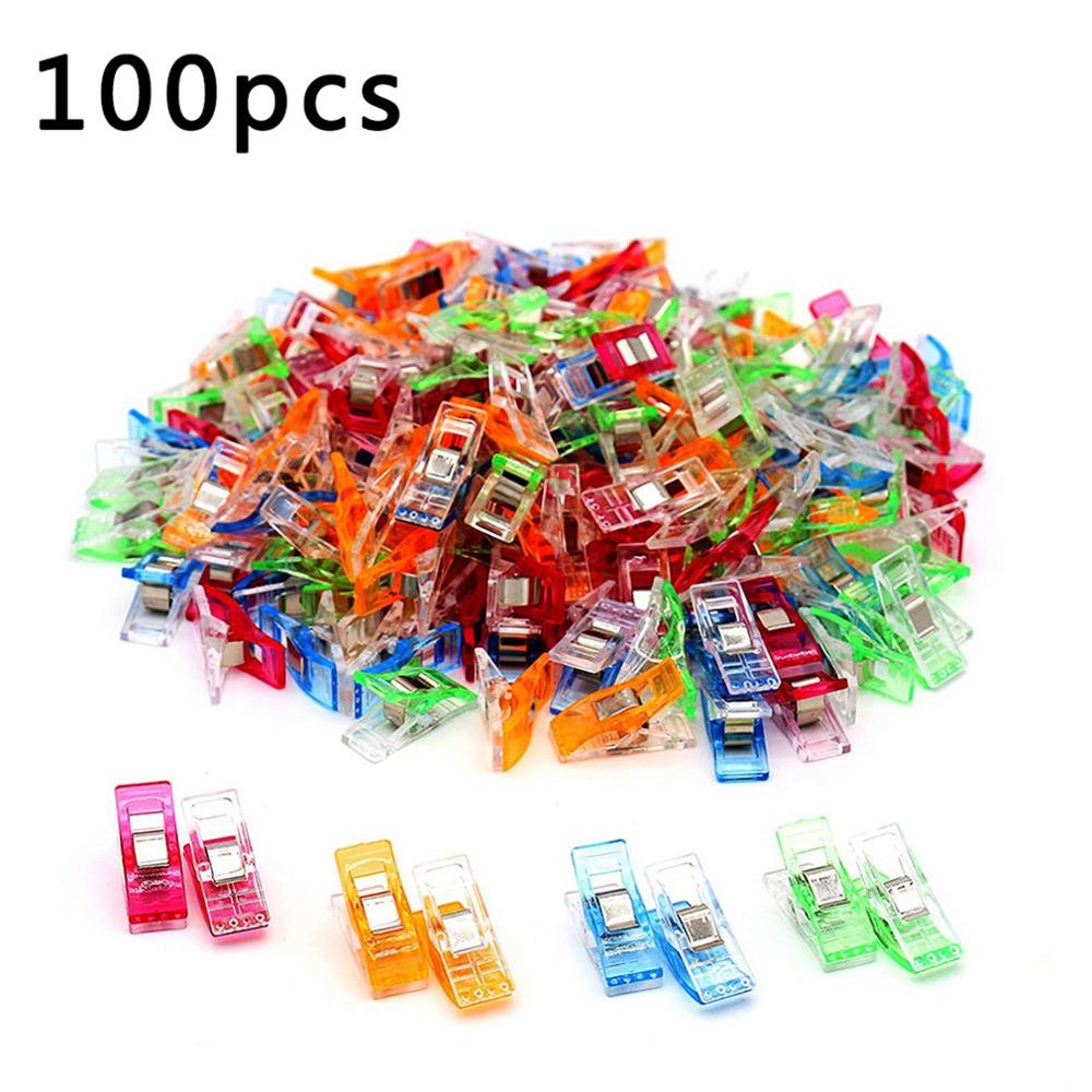Huishoudelijke handgemaakte knutselclip patchwork naaiclips veelkleurige klaver wonder plastic clip