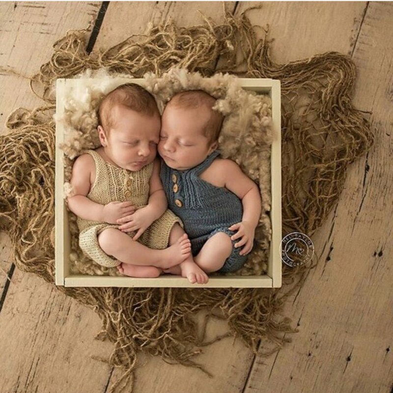 Newborn jute layer photography props,jute blanket for baby photography props