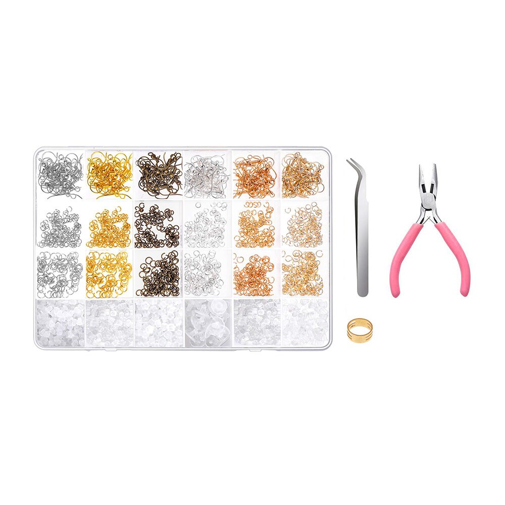 Earring Hooks Brass Rings Head Pins Clasp Supplies Kits For Jewelry Making DIY Jewellery Healthy And Environmentally