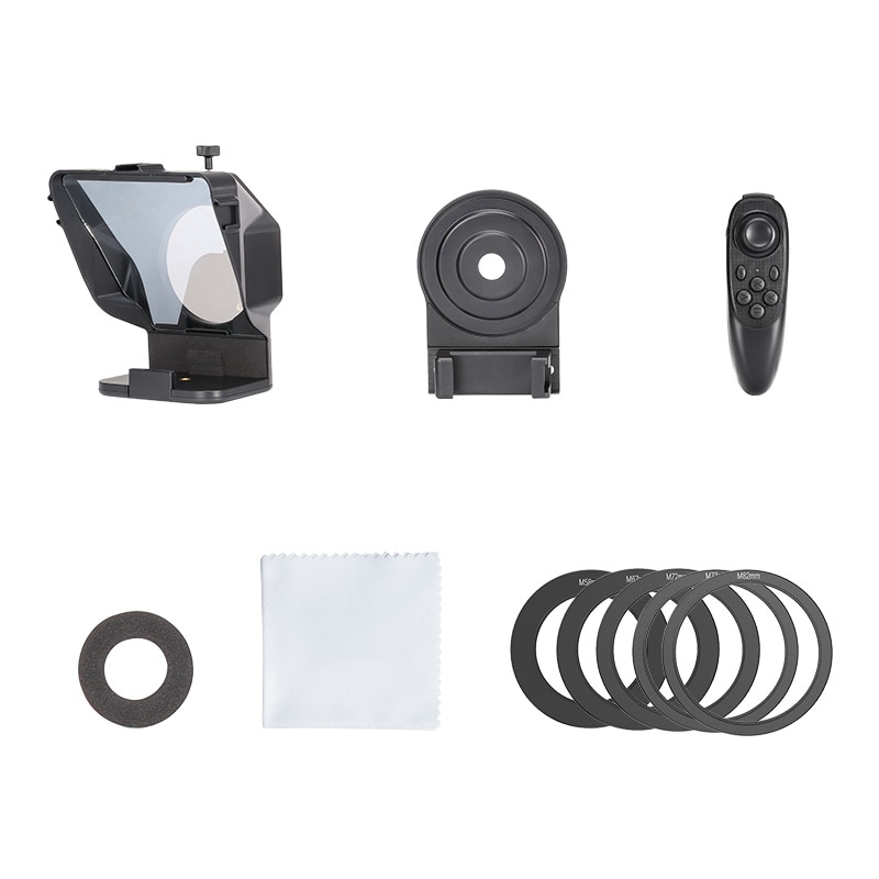 Ulanzi Smartphone and DSLR Recording Mini Teleprompter Portable Inscriber Mobile Teleprompter Artifact Video With Remote Control