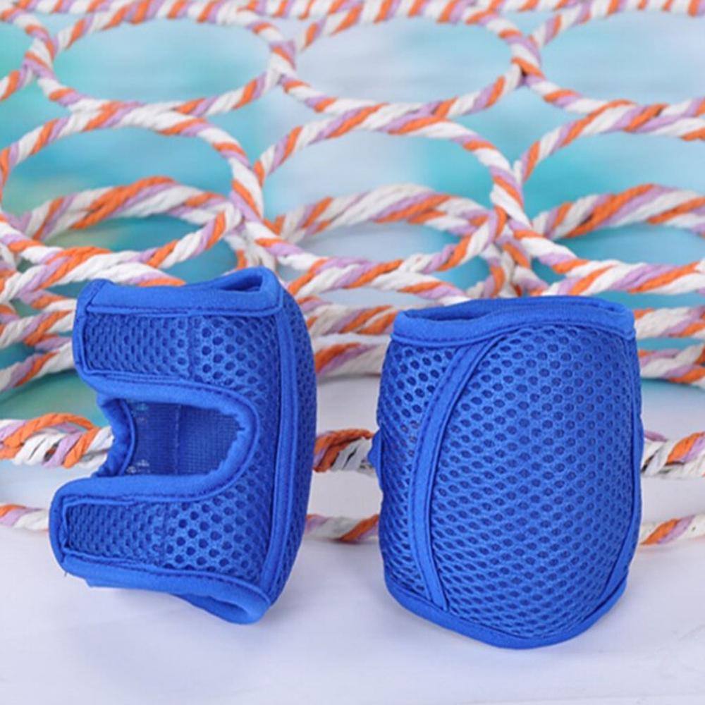 Baby Jongens Ademend Zuigelingen Spons Knee Pads Protector Kinderen Beenwarmers Kids Leren Lopen Infant Knee Protector: deep blue S