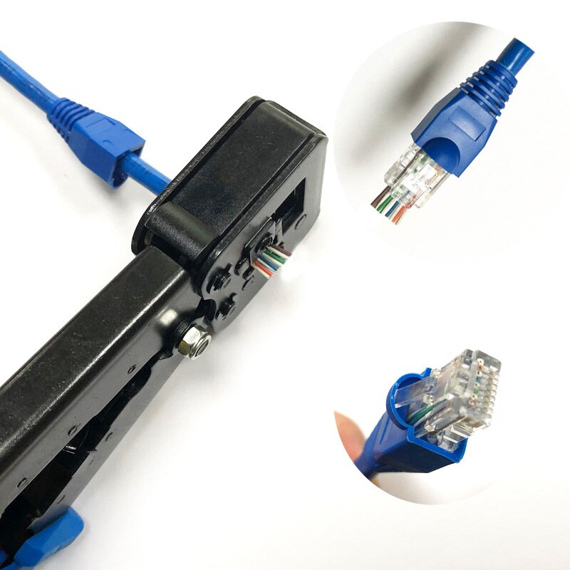 11 Pcs/Set Portable Network Repair Tool LAN RJ45 Crimping Pliers Cable Tester Crimper Clamp Plier Crimp Kit