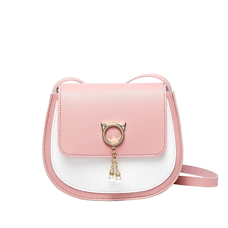 Dames handtas versie van de casual kleine contrasterende kleur persoonlijkheid dames handtas schouder diagonaal crossbody tas