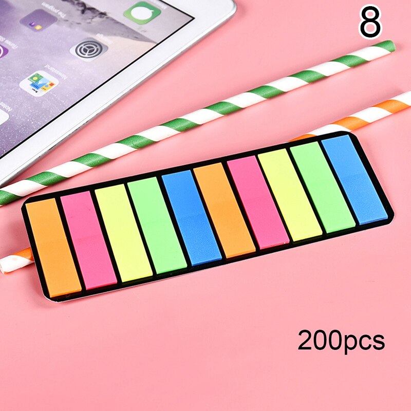 Colored Memo pad Lovely Sticky Paper Post it Note School Office Supplies: 8