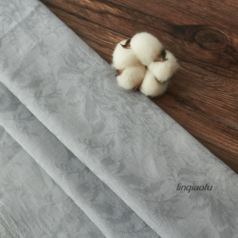 Silk linen fabric silk linen dress shirt fabric High-end linen fabric