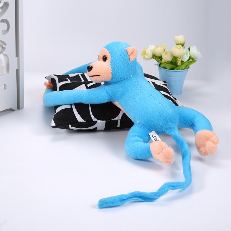 60cm abe plys legetøj lang arm baby plys abe dukke blød baby sove dukke børn plys legetøj mørke brun baby børn: 05