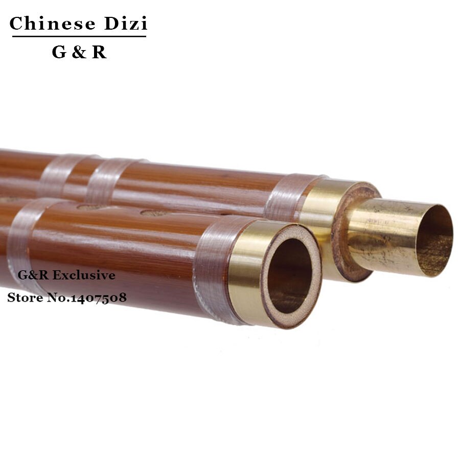 Chinese Tradition Bamboo Flute Dizi Two Sections Transverse Wind Music Instrument For Folk Music Diatonically Tuned Bambu Flauta