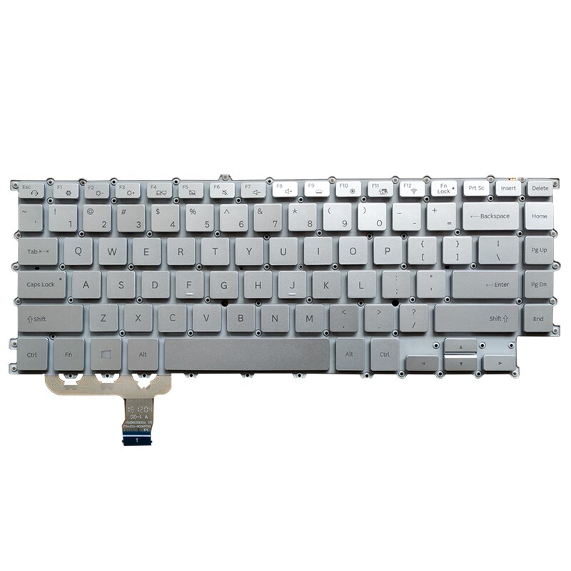 US laptop keyboard for Samsung 900X5T NP900X5T US keyboard white/silver
