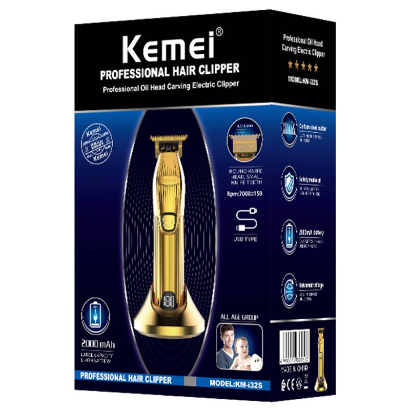 Original Pro li barber shop hair clipper rechargeable hair trimmer for men electric beard trimmer hair cutter machine kit