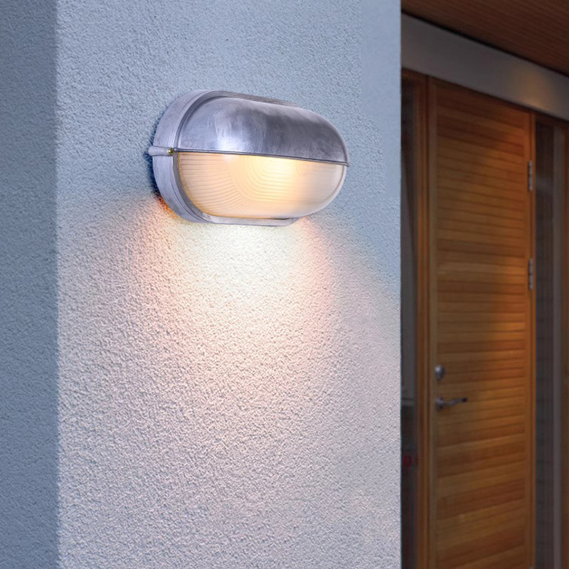 Retro Wand leuchte Industrie Outdoor wasserdicht IP65 grau LED Veranda Lichter Garten Balkon Korridor Außenwand Wand leuchte Beleuchtung
