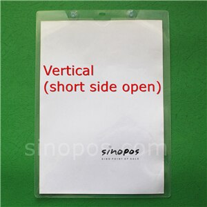 Suction Cup Wall Mount Sign Sleeves, window vinyl pouch A5 A4 A3 tag holder PVC envelope guide bag plastic price card pockets: vertical / A3