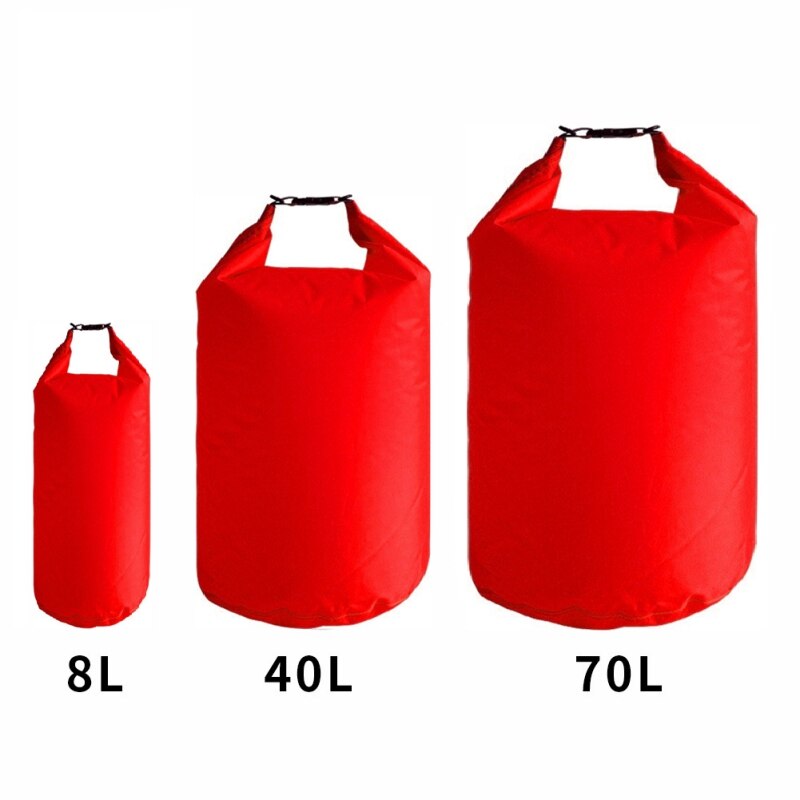 Bolsa seca impermeable de embalaje 8L 40L 70L bolsa impermeable para nadar Kayak a la deriva: Rosa