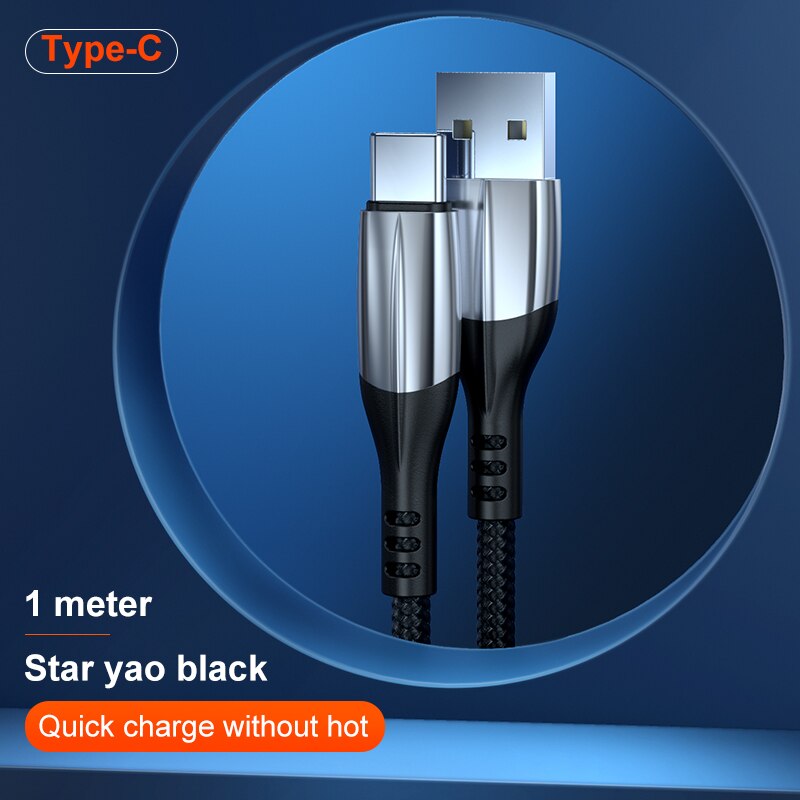 SRT cavo USB tipo-c cavo di ricarica rapida caricabatterie USB-C telefono cellulare cavo USB tipo-c cavo USB cavo cellulare: 1 m