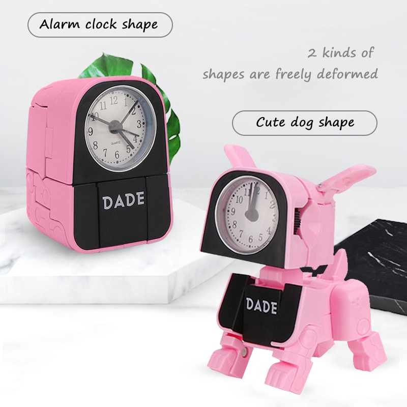 QMJHVX Deformed Puppy Wake Up Clock Children's Alarm Clock Lovely Cartoon Table Clock Alarm Clock Home reloj despertador