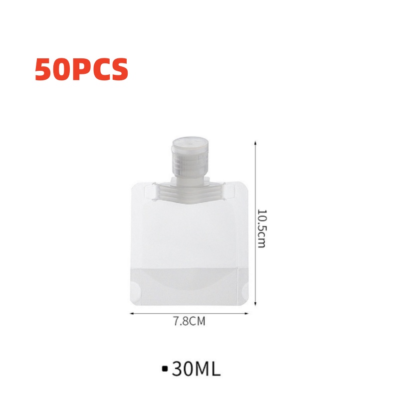 Sous-paquet de voyage épais 30/50/100ML, 10 pièces, Lotion cosmétique, Gel douche, shampoing, nettoyant pour le visage Portable: green