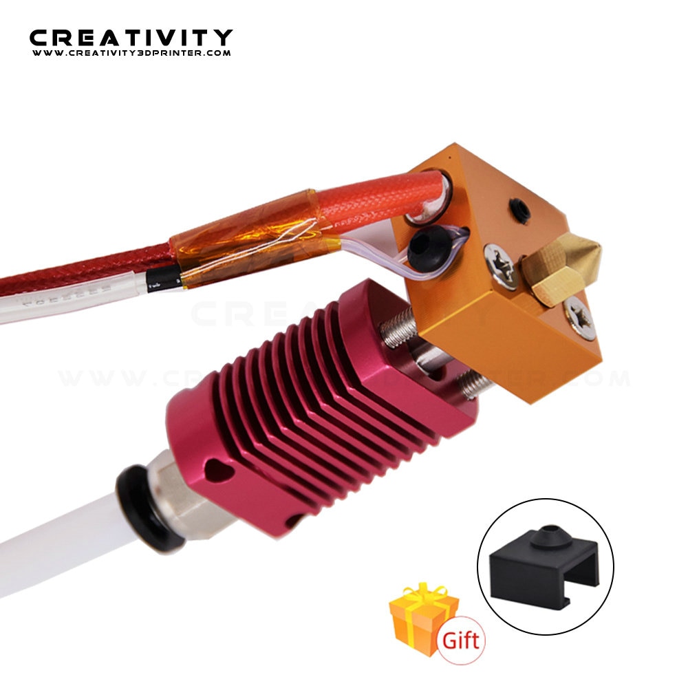 3D Printer Extruder Gemonteerd Mk8 End Kit Voor Ender3 / Ender3Pro/CR10 Met Aluminium Verwarming Blok 1.75Mm 0.4Mm Nozzle