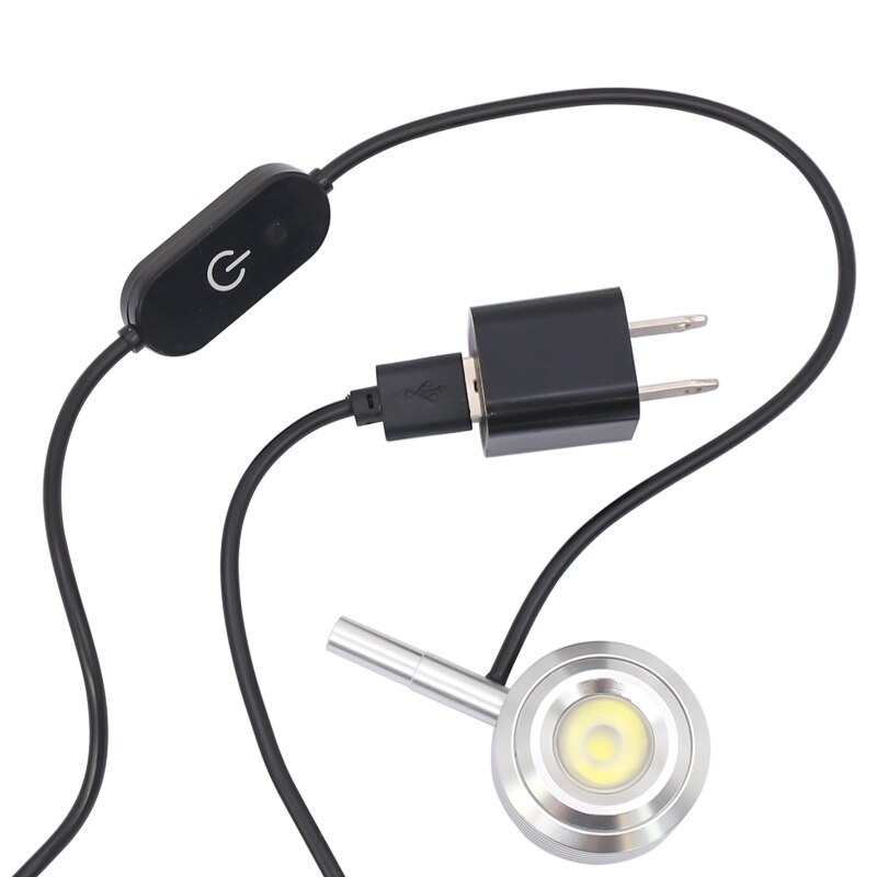 LED Light Source Biological Microscope Bottom Light USB Supplementary LED Lamp Microscope Illumination Brightness Adjustable