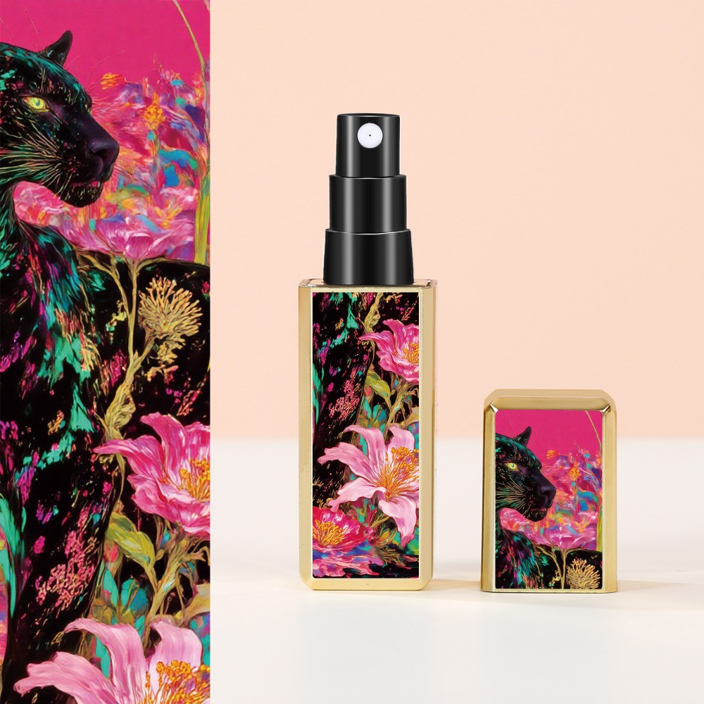 5ml mini parfumflesjes, leeg, draagbaar, lege cosmetische containers, navulbaar, opbergspray, draaibare sprayflacon: Lichtgrijs