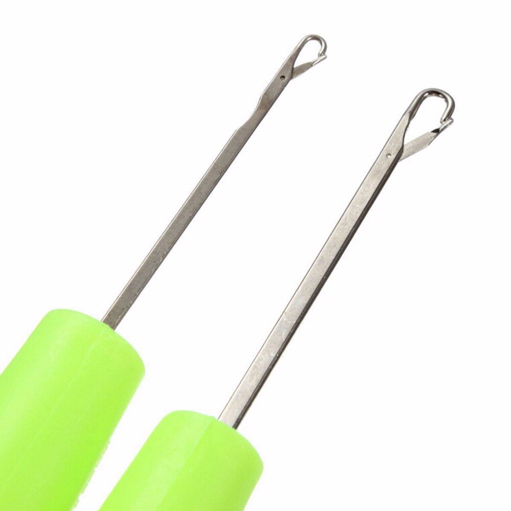 Small Hair Braid Metal Needle Crochet Hook Knitting Needles Lock Hair Micro Braid Needle Tool Hooks Needles