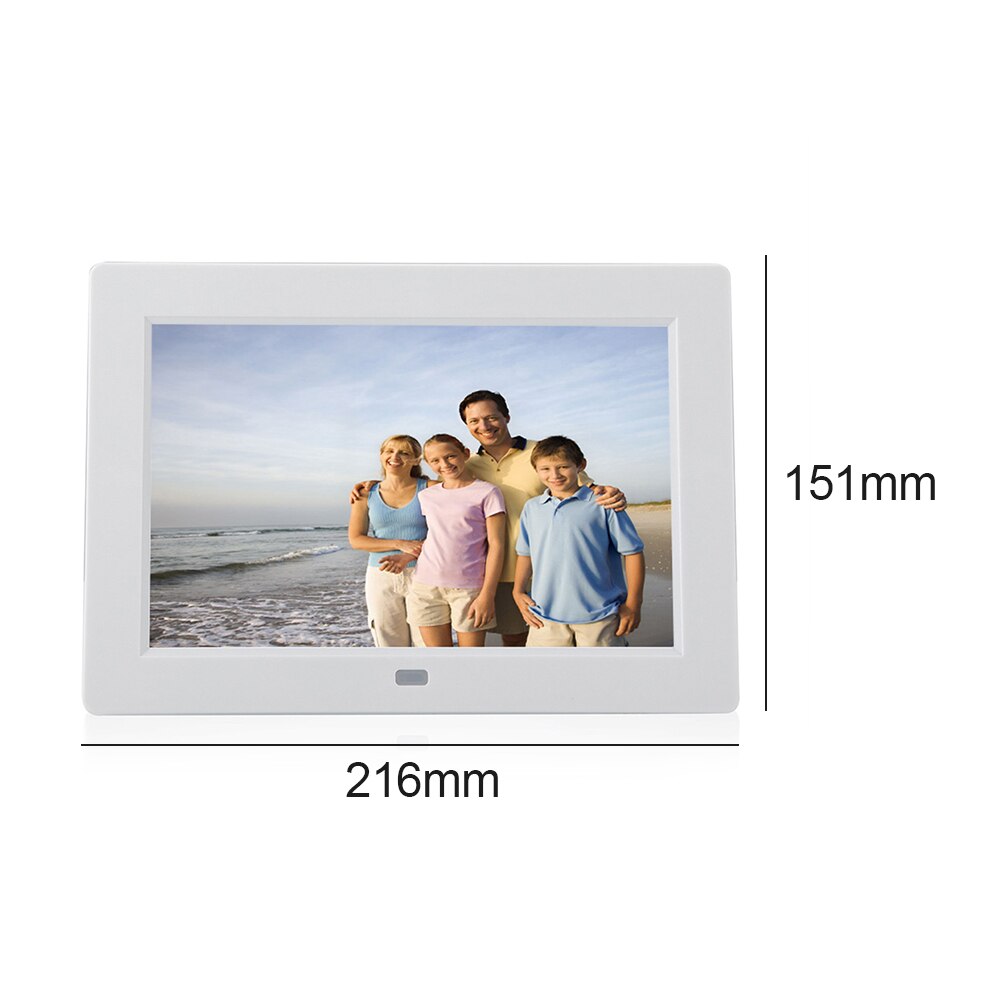 HD 1280x800 Digital Photo Frame Electronic Album Picture Children Picture Frame Digital Album Kids Birthday: white