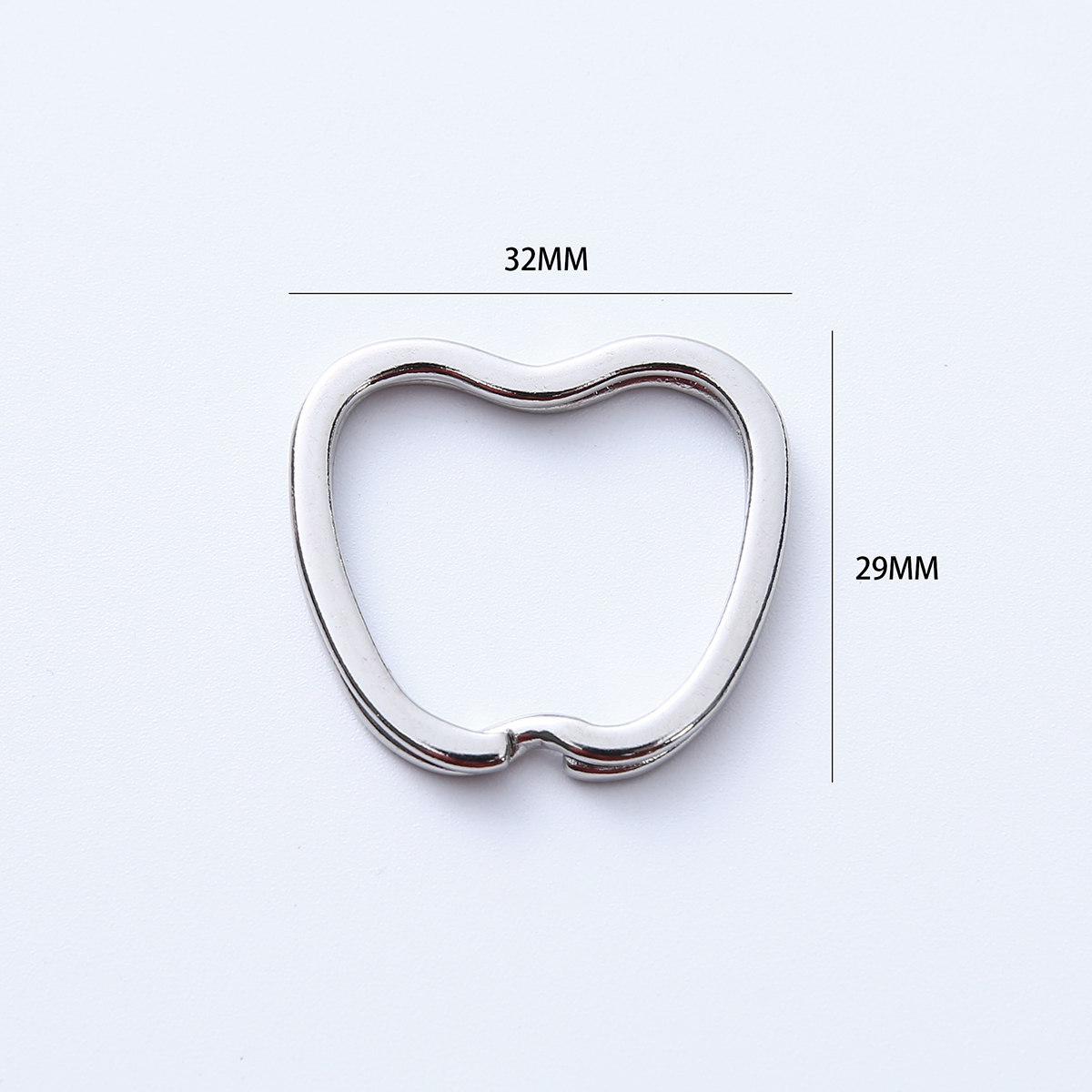 5/10/20/50 Uds llaveros de Metal llavero en forma de estrella de amor llaveros de anillo abierto para fabricación de joyería suministros para manualidades DIY: 3 # / Plata antigua
