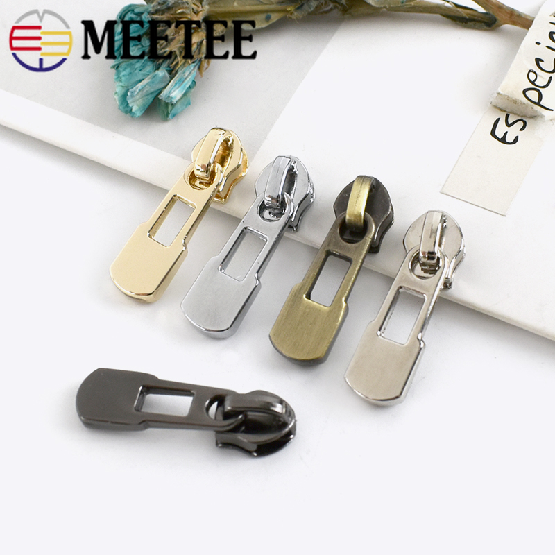Cabezales de cremallera de Metal para cremalleras de nailon, Kit de reparación de cremalleras deslizantes para bolsas de ropa, accesorios de costura DIY, 10/20 piezas 3 #