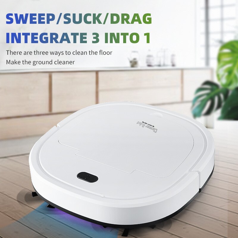 Wireless Vacuum Cleaner Robot for Home with UV Sterilization Electric Sweep Robotic Mop Carpet Cleaner Broom 4 in 1 Wet & Dry
