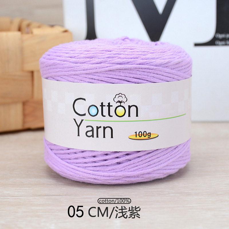 1Pc 100g 100% Cotton hand knitting yarn soft Crochet Yarn knit threads For Sweater Scarf blanket hat crocheting line amigurumi: dark blue