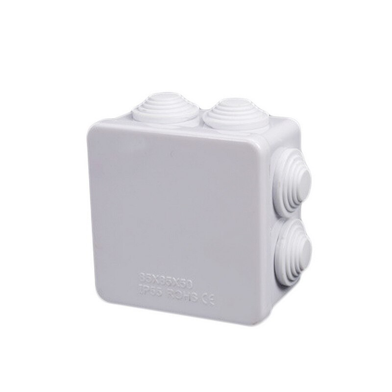 1Pcs ABS Plastic IP65 Waterproof DIY Outdoor Indoor Universal Electrical Project Enclosure Connection Cable Branch Junction Box: 85x85x50mm