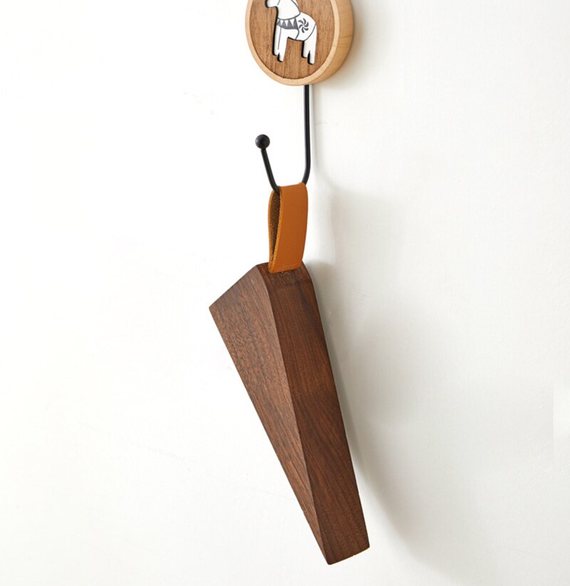 Butoir de cale de porte en bois 1 pièce, petite cale de butée de porte antidérapante pour le joint de bas de porte pour le bureau à domicile