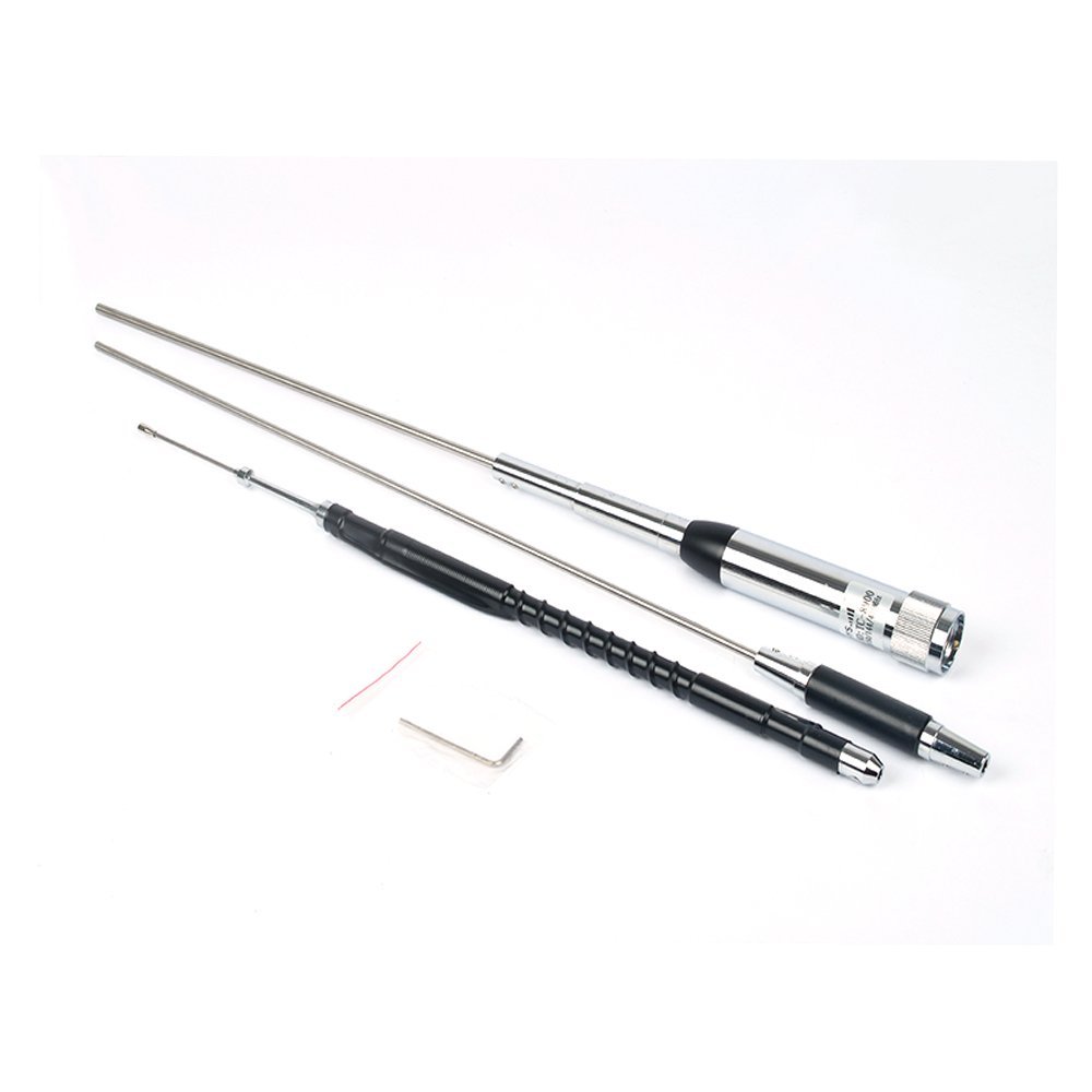 Car radio Antenna 29.6/50/144/430MHz Quad 4 Bands Mobile Antenna CR-8900 for TYT TH-9800 Yaesu FT-8900R Car radio Stainless with: Default Title