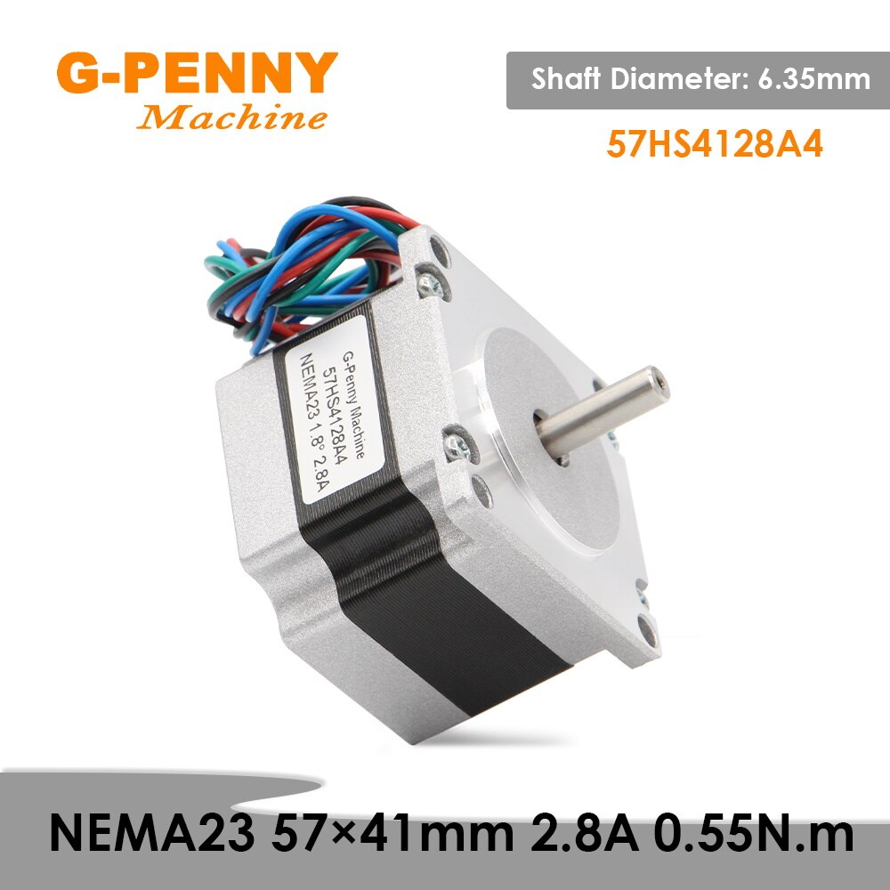 NEMA23 Stepper Motor 57HS4128A4 2.8A 0.55N.m 78Oz-in 4 Wires Hybird CNC Stepper motor For CNC machine 3D printer Stepper Motor