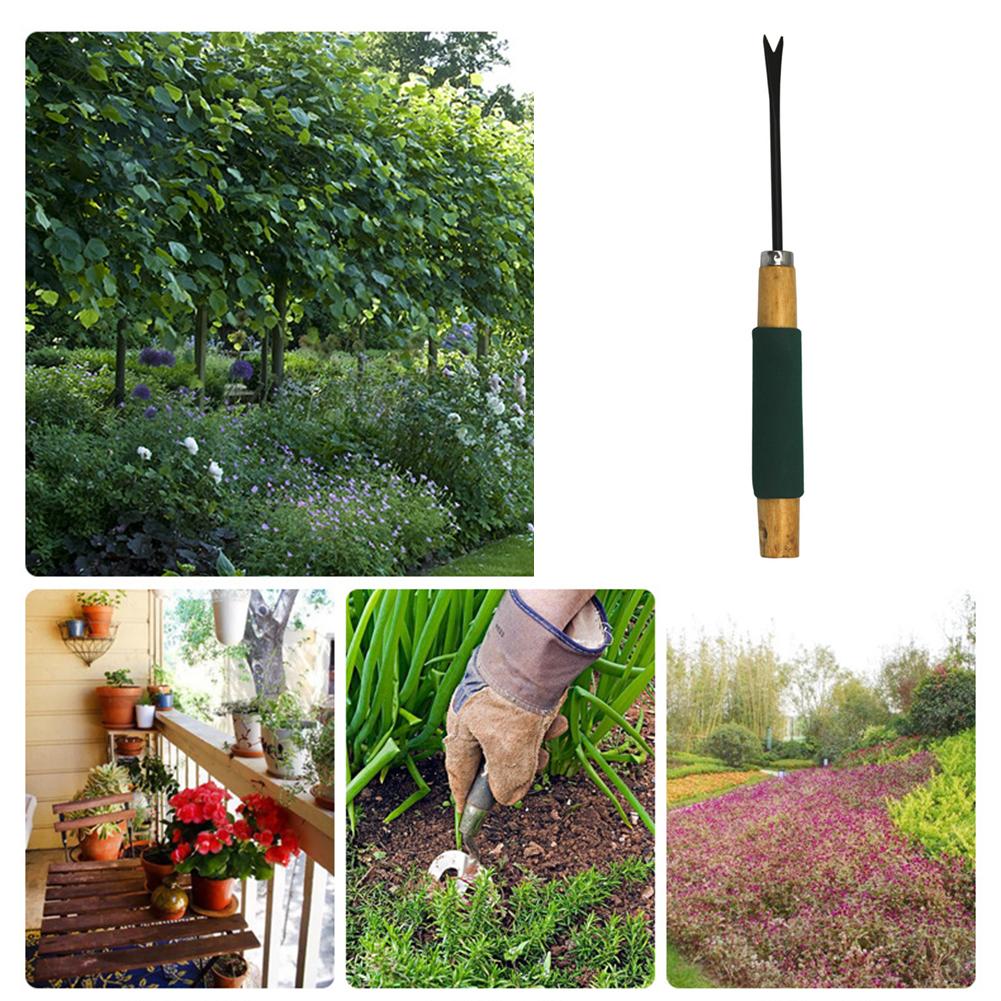 Stainless Steel Garden Lawn Weeder Mini Garden Weeding Tool For Outdoor Lawn Yard Fork Hand Weeder