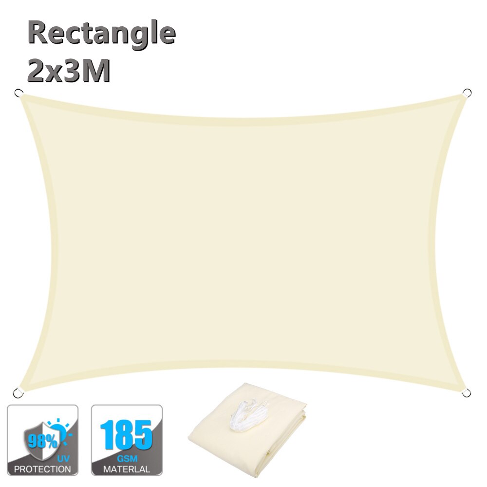 Sonne Sonnensegel 98% UV Block Sonnenschirm Segel für Terrassen Hinterhof Parkplatz Baldachin Markise Zelte Party Im Freien Pavillon Pergola Abdeckung: 3X2M