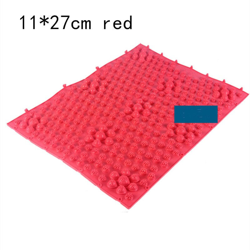 1Pc Reflexologie Voetmassage Pad Teen Druk Plaat Mat Bloedsomloop Shiatsu Mat: Rood