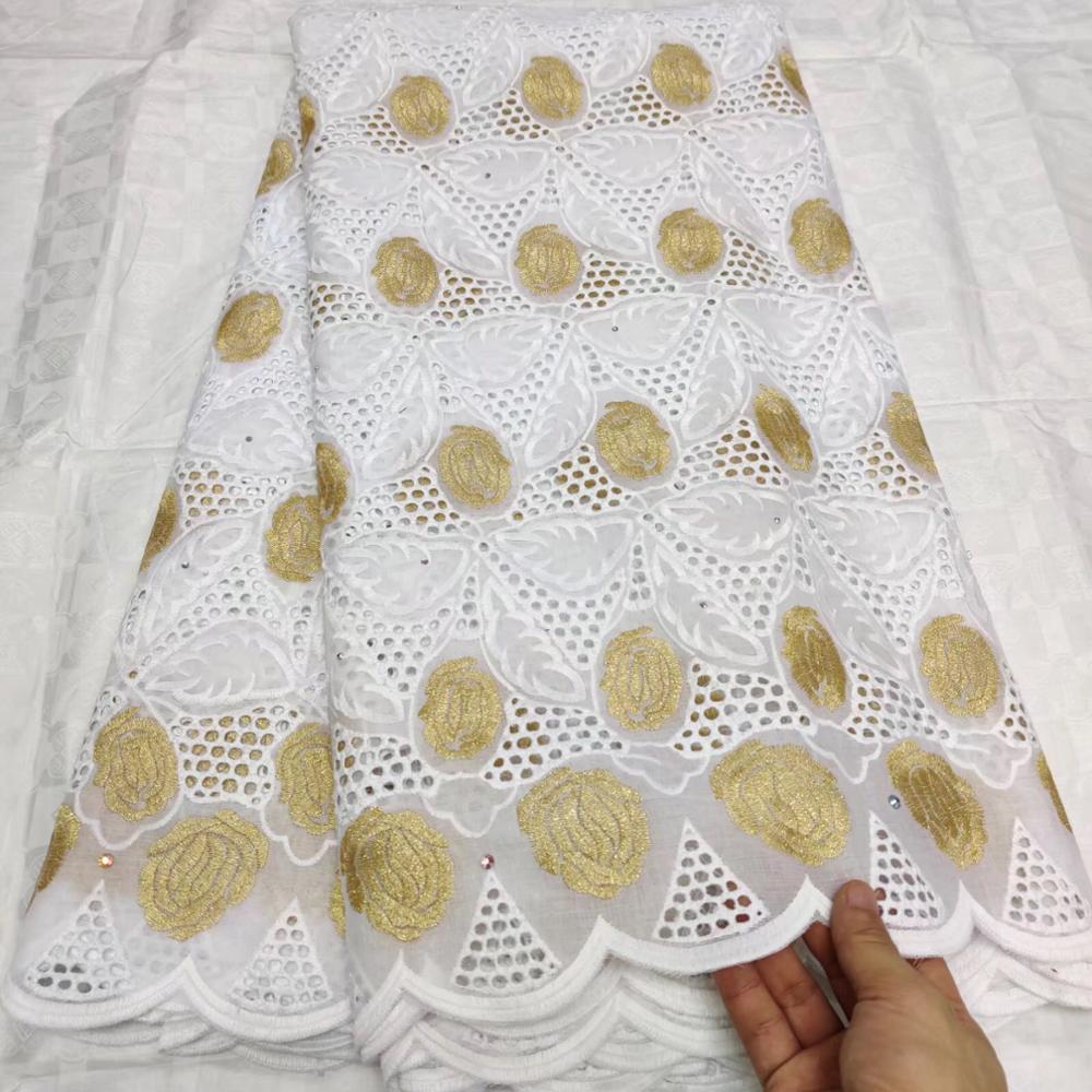 5 yard Zwitserse kant stof zware kralen borduren Afrikaanse katoen stoffen Zwitserse voile kant populaire Dubai stijl
