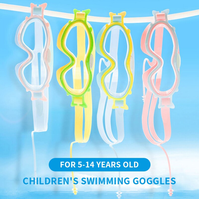 Kinderen Zwemmen Bril Professionele Zwembril Zwemmen Bril Anti-Fog Uv Bescherming Jongens/Meisje Waterdichte Siliconen Brillen